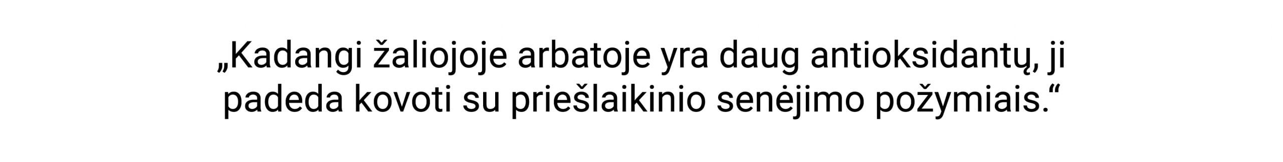 žalioji arbata