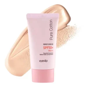 EYENLIP Pure Cotton Perfect Cover BB veido kremas su atspalviu SPF50+/PA+++ (Natural Beige) 30g