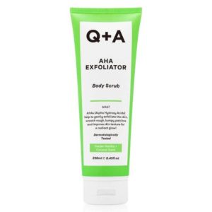 Q+A AHA Exfoliator Body Scrub kūno šveitiklis su AHA rūgštimi, 250ml