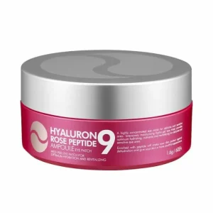 MEDI-PEEL Hyaluron Rose Peptide 9 Ampoule paakių kaukės su peptidais ir rožių ekstraktu, 60 vnt.