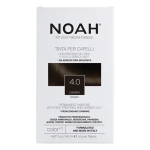 NOAH Permanent Hair Dye 4.0 Castano Brown ilgalaikiai plaukų dažai, 140 ml