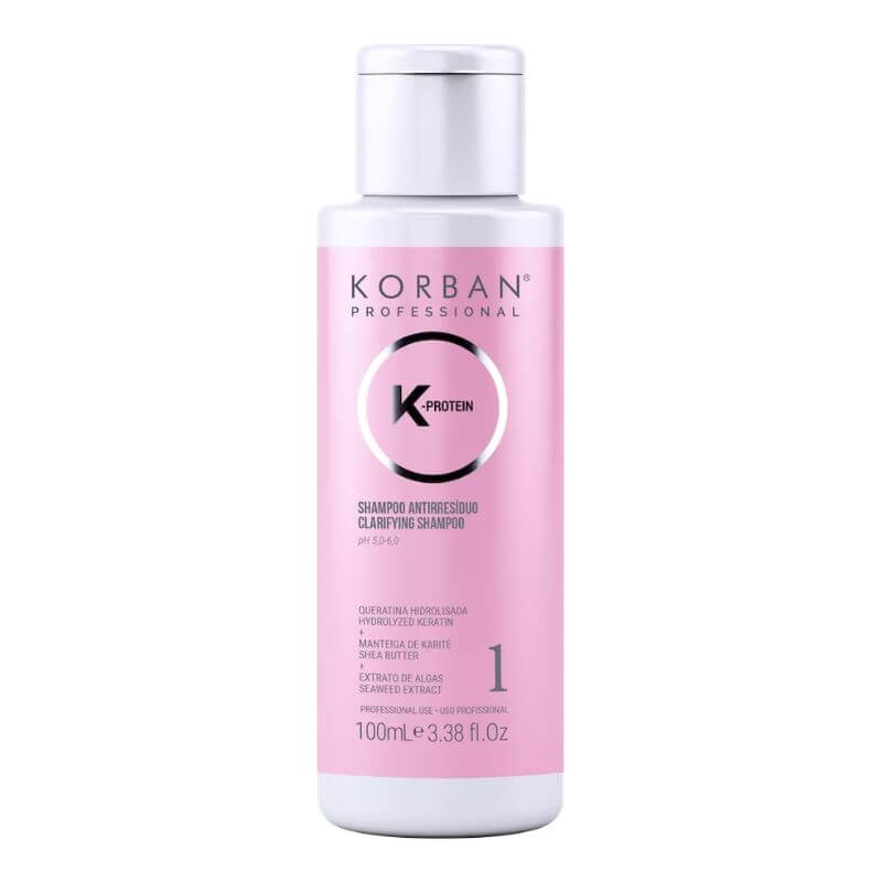 Korban K-Protein Clarifying Shampoo -1 valomasis plaukų šampūnas, 100 ml Korban K-Protein Clarifying Shampoo -1 valomasis plaukų šampūnas, 100 ml