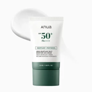 ANUA Heartleaf Silky Moisture Sunscreen SPF50+ PA++++, 50 ml