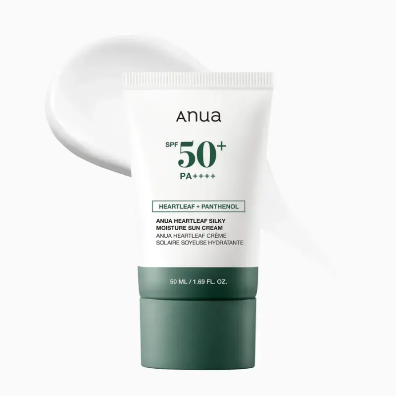 ANUA Heartleaf Silky Moisture Sunscreen SPF50+ PA++++, 50 ml ANUA Heartleaf Silky Moisture Sunscreen SPF50+ PA++++, 50 ml