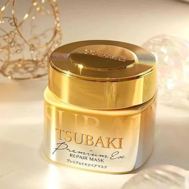 Shiseido Tsubaki Premium Ex Repair Mask plaukų kaukė 180g Shiseido Tsubaki Premium Ex Repair Mask plaukų kaukė 180g