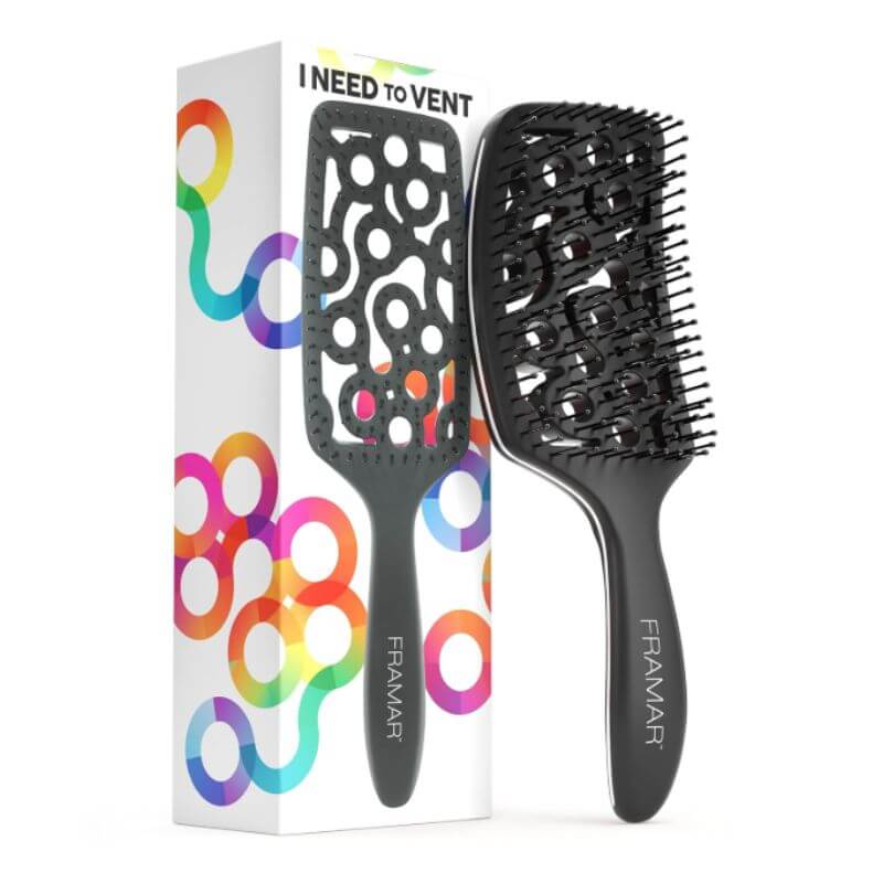 Framar Professional Vented Hair Brush plaukų šepetys garbanotiems plaukams 1 vnt. Framar Professional Vented Hair Brush plaukų šepetys garbanotiems plaukams 1 vnt.