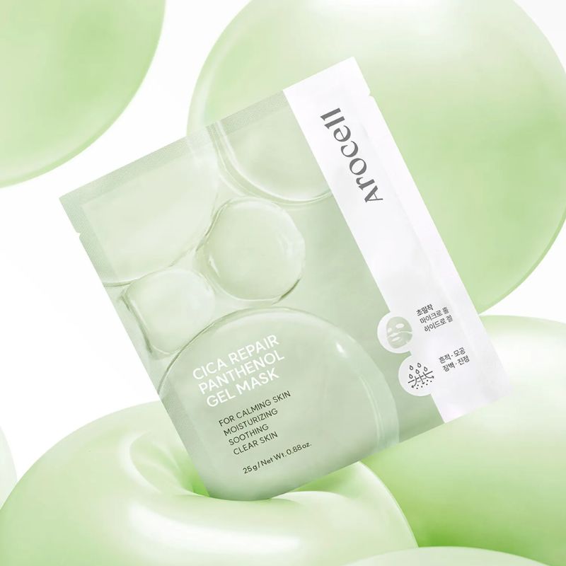 Arocell Cica Repair Panthenol Gel Mask - lakštinių veido kaukių rinkinys, 4 vnt. Arocell Cica Repair Panthenol Gel Mask - lakštinių veido kaukių rinkinys, 4 vnt.