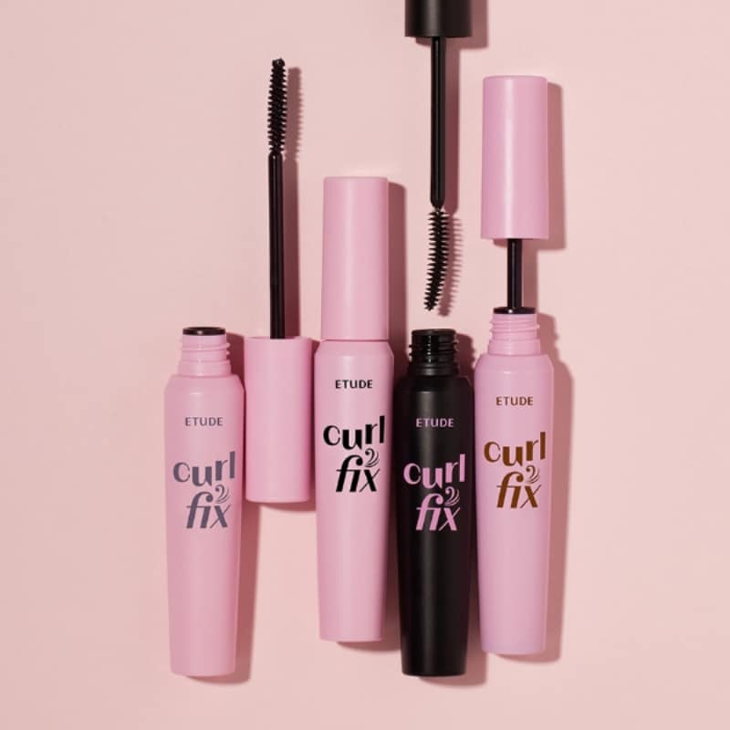 Etude Curl Fix Mascara Black 04 blakstienų tušas Etude Curl Fix Mascara Black 04 blakstienų tušas