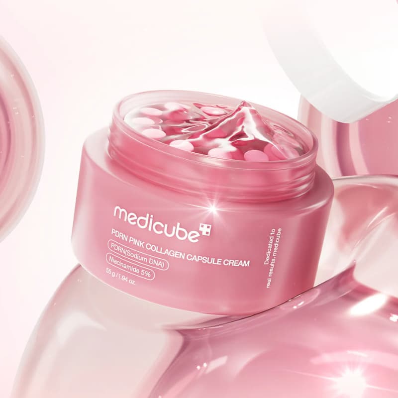 Medicube PDRN Pink Collagen Capsule Cream veido kremas 55g Medicube PDRN Pink Collagen Capsule Cream veido kremas 55g