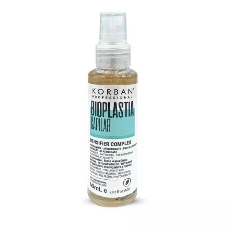 Korban Bioplastia Capilar Densifier drėkinamasis kompleksas, 60 ml Korban Bioplastia Capilar Densifier drėkinamasis kompleksas, 60 ml