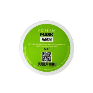 Korban Mask Blond Champagne kaukė šviesiems plaukams, 60 g