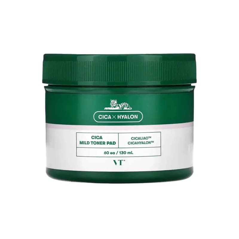 VT Cosmetics CICA Mild Toner Pad – šveičiamieji veido padeliai VT Cosmetics CICA Mild Toner Pad – šveičiamieji veido padeliai