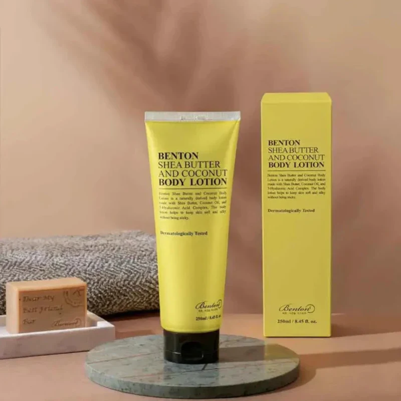Benton Shea butter and coconut body lotion - maitinantis kūno losjonas 250ml Benton Shea butter and coconut body lotion - maitinantis kūno losjonas 250ml