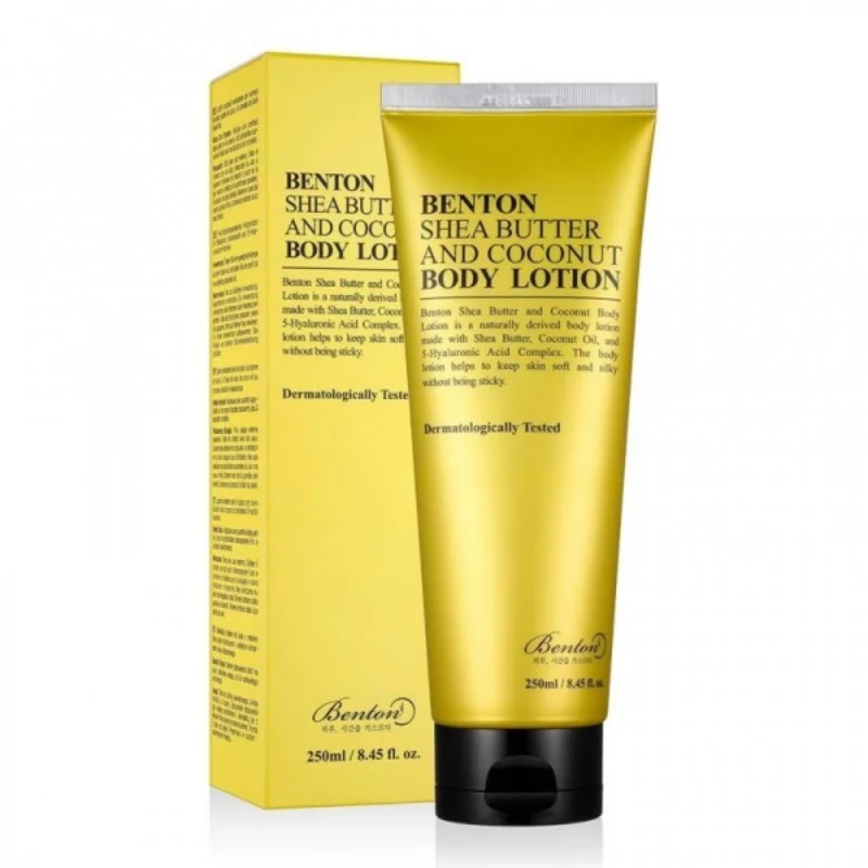 Benton Shea butter and coconut body lotion - maitinantis kūno losjonas 250ml Benton Shea butter and coconut body lotion - maitinantis kūno losjonas 250ml
