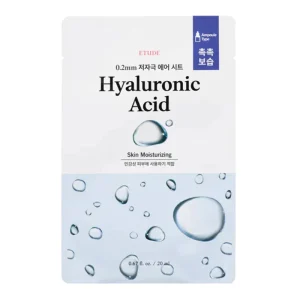 Etude 0.2 Therapy Air Mask Hyaluronic - lakštinė drėkinanti veido kaukė su hialurono rūgštimi 20ml