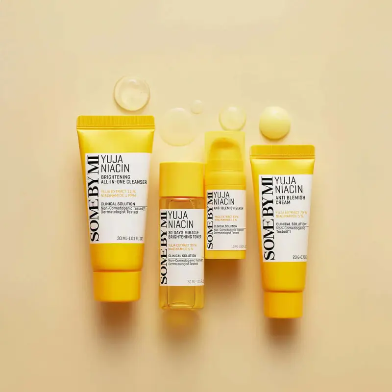 Some By Mi Yuja Niacin Anti Blemish Starter Kit Veido priežiūros MINI rinkinys odos skaistinimui ir drėkinimui 1 vnt Some By Mi Yuja Niacin Anti Blemish Starter Kit Veido priežiūros MINI rinkinys odos skaistinimui ir drėkinimui 1 vnt
