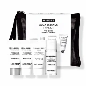 MEDI-PEEL Peptide 9 Aqua Essence Trial Kit – drėkinantis ir stangrinantis odos priežiūros rinkinys su peptidais ir kolagenu 1vnt