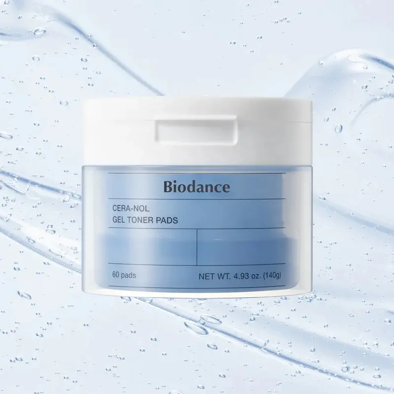 Biodance Cera-nol Gel Toner Pads – toniko padeliai jautriai odai 60vnt Biodance Cera-nol Gel Toner Pads – toniko padeliai jautriai odai 60vnt