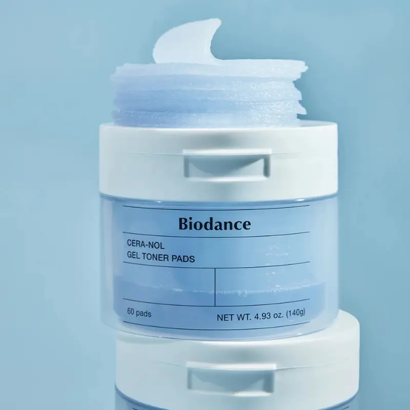 Biodance Cera-nol Gel Toner Pads – toniko padeliai jautriai odai 60vnt Biodance Cera-nol Gel Toner Pads – toniko padeliai jautriai odai 60vnt