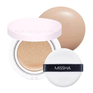 MISSHA Magic Cushion Cover 23 Natural Beige makiažo pagrindas su SPF50+/PA++ apsauga