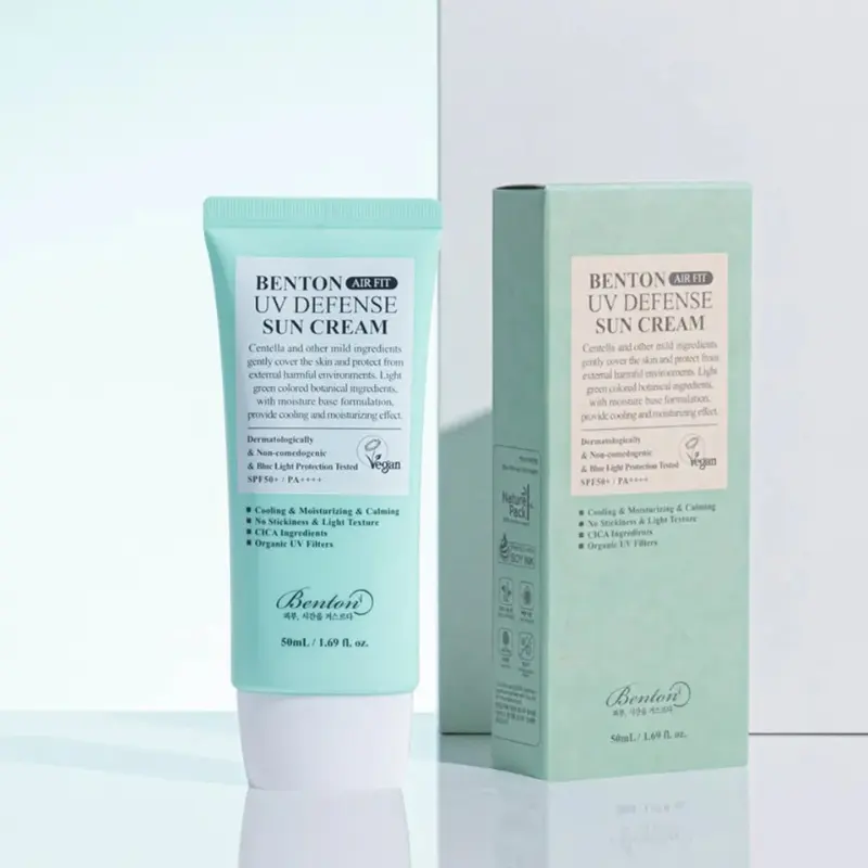 Benton Air Fit UV Defense Sun Cream lengvas - veido kremas nuo saulės, 50 ml Benton Air Fit UV Defense Sun Cream lengvas - veido kremas nuo saulės, 50 ml