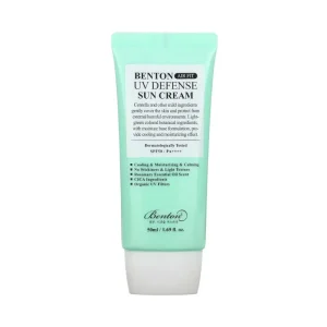 Benton Air Fit UV Defense Sun Cream lengvas - veido kremas nuo saulės, 50 ml