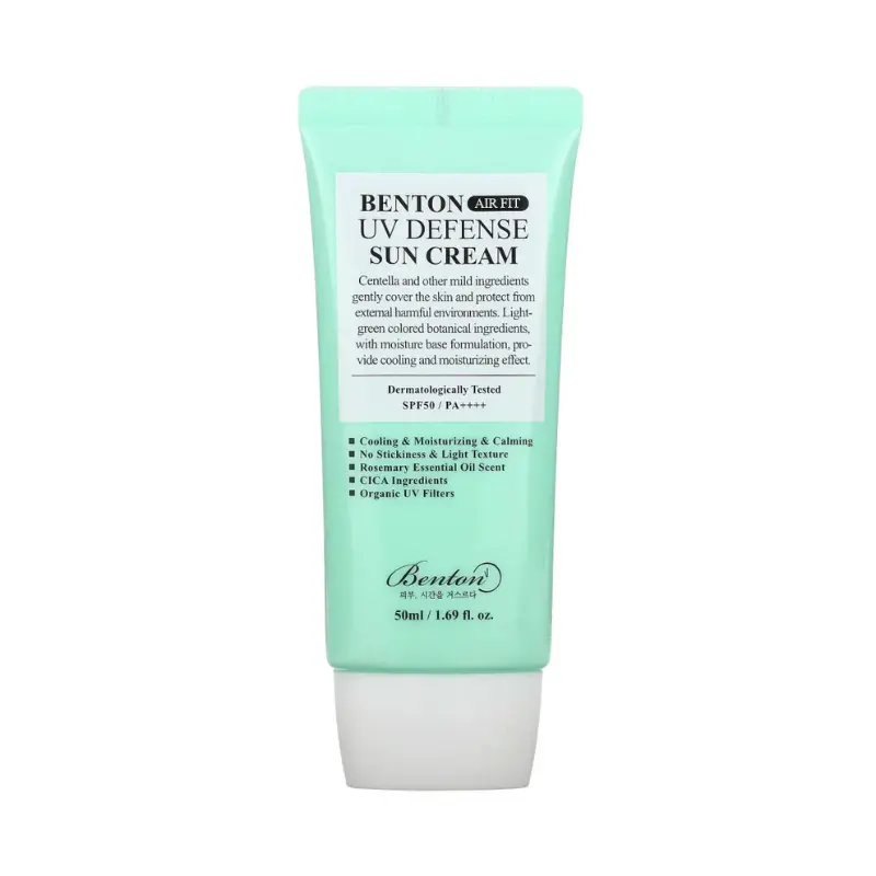 Benton Air Fit UV Defense Sun Cream lengvas - veido kremas nuo saulės, 50 ml Benton Air Fit UV Defense Sun Cream lengvas - veido kremas nuo saulės, 50 ml