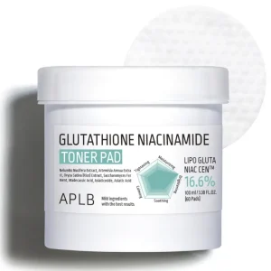 APLB Glutathione Niacinamide Toner Pad - padeliai, 60 vnt.