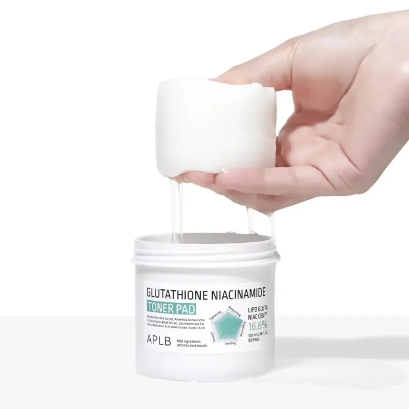 APLB Glutathione Niacinamide Toner Pad - padeliai, 60 vnt. APLB Glutathione Niacinamide Toner Pad - padeliai, 60 vnt.