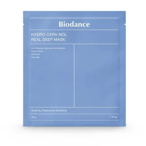 Biodance Hydro Cera-nol Real Deep Mask intensyviai - drėkinanti kaukė, 1 vnt.
