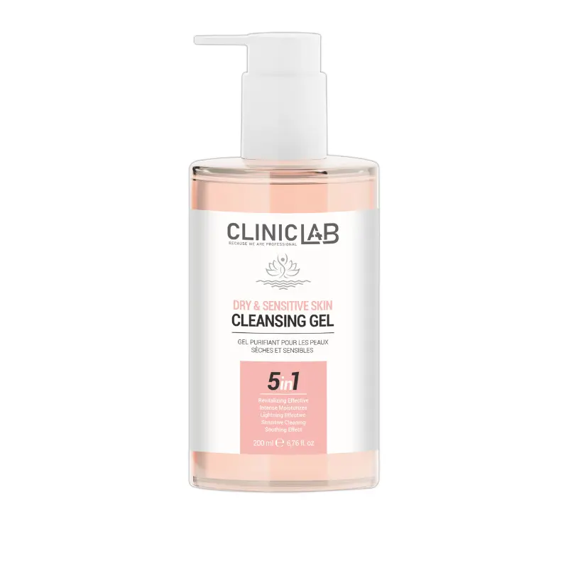 Cliniclab Dry and Sensitive Skin Cleansing Gel - prausimosi gelis sausai ir jautriai odai, 200 ml Cliniclab Dry and Sensitive Skin Cleansing Gel - prausimosi gelis sausai ir jautriai odai, 200 ml