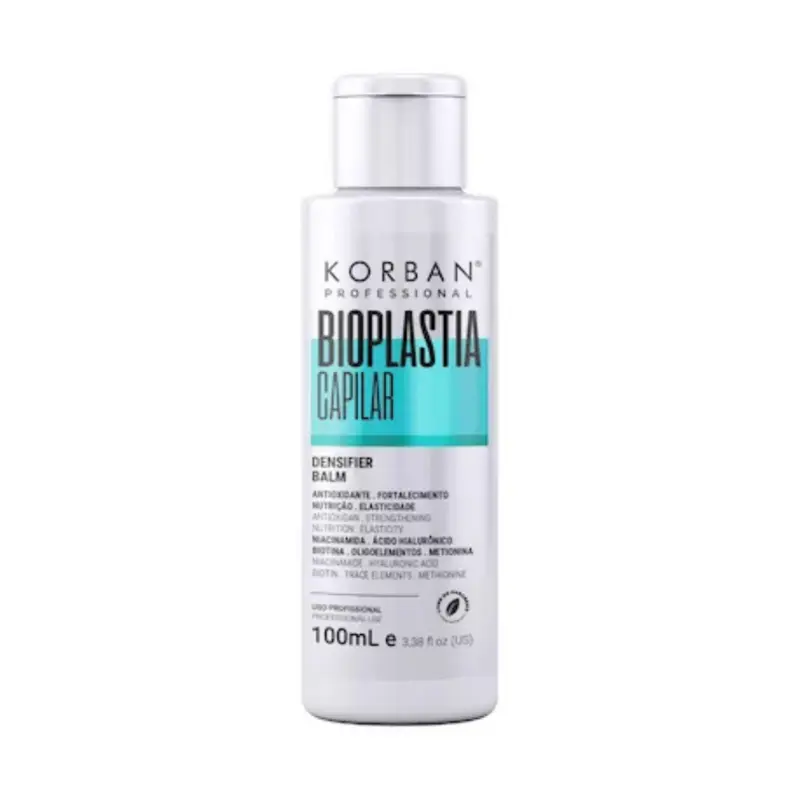 KORBAN Professional Bioplastia Capilar Densifier Balm - plaukų kaukė, 100 ml KORBAN Professional Bioplastia Capilar Densifier Balm - plaukų kaukė, 100 ml