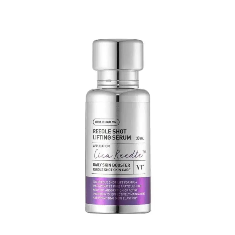 VT Cosmetics Reedle Shot Lifting Serum – stangrinamasis veido serumas, 30 ml VT Cosmetics Reedle Shot Lifting Serum – stangrinamasis veido serumas, 30 ml