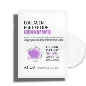 APLB EGF Sheet Mask – veido kaukė su EGF peptidu, 25 ml