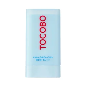 TOCOBO Cotton Soft Sun Stick – pieštukinė veido apsauga nuo saulės (SPF50+ PA++++), 19 g